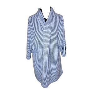 Bedford Knit Open Front Kimono Style Sweater Pima Cotton Size Small